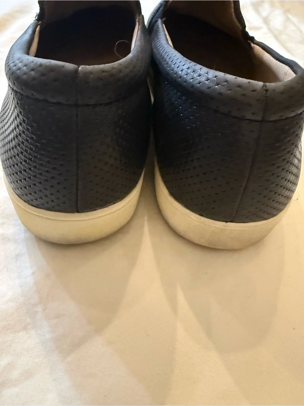 Naturalizer Black Perforated Slip-On Sneakers